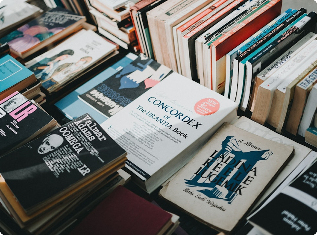 Stacks of digitally printed books