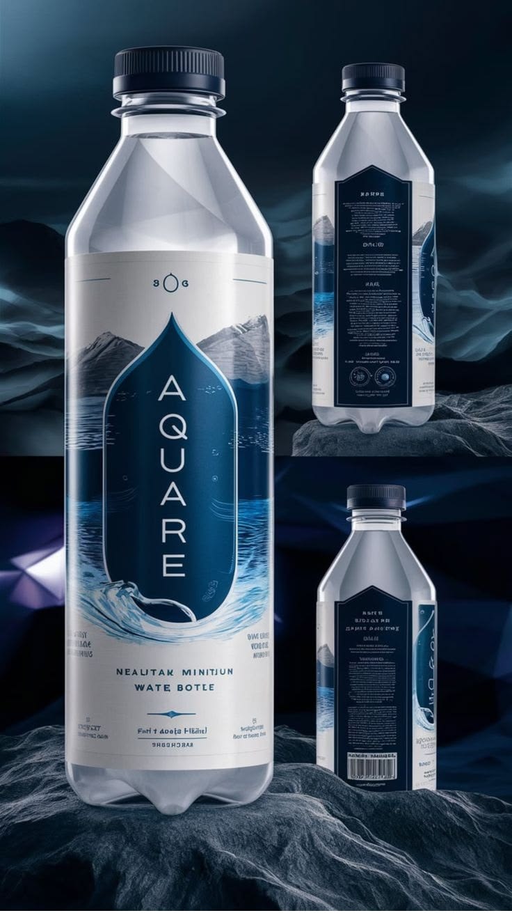 Wine & Water label sample 1