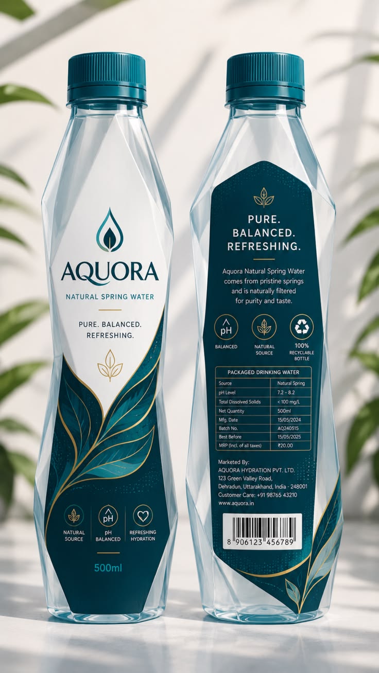 Wine & Water label sample 2