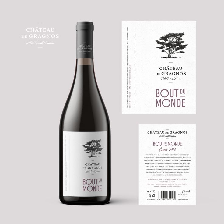 Wine & Water label sample 3